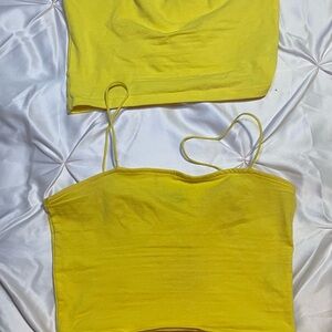 Yellow Women's Crop Top